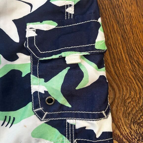 Carter's Toddler Boys Shark Print Swim Trunks Size 2T Multicolor - Picture 3 of 5